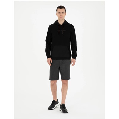 Siyah Regular Fit Sweatshirt