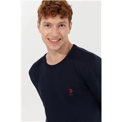 Erkek Lacivert Basic Kazak