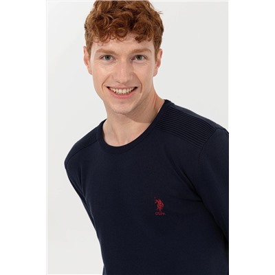 Erkek Lacivert Basic Kazak