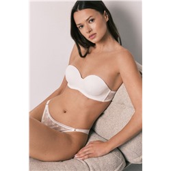 Braga brasileña encaje y tul blanco