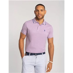 SLIM FIT TIPPED INTERLOCK POLO SHIRT