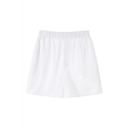Short de tiro alto Blanco