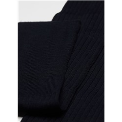 Lange gerippte Herrensocken mit Fil d‘Ecosse