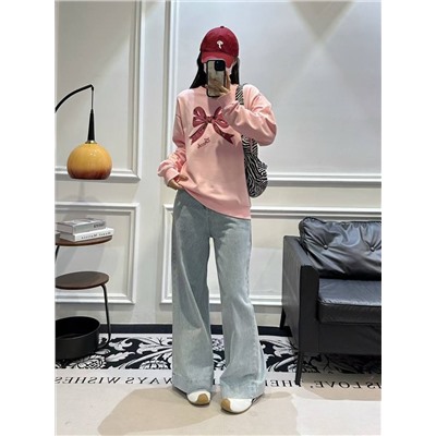 Женский свитшот с бантом КОУ*Ч