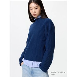 Soufflé Yarn Mock Neck Jumper