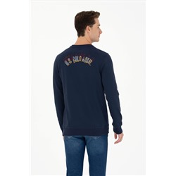 Erkek Lacivert Bisiklet Yaka Sweatshirt