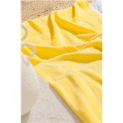 Fasseur %100 Pamuk Plaj Havlusu - Sarı - 70x150 cm