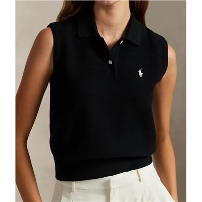 Женский черный трикотажный жилет РАЛЬ*Ф Л