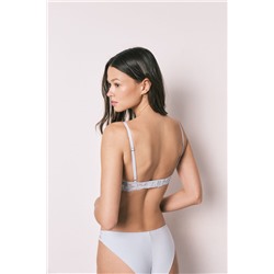 Sujetador top relleno modal y encaje azul