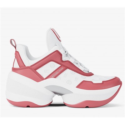 Michael Kors Outlet Olympia Logo Debossed Trainer