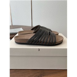 Стильные женские шлепки с цепочками БРУНЕЛЛ*О КУЦИНЕЛЛ*И