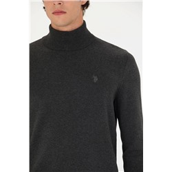 Erkek Antrasit Melanj Basic Kazak