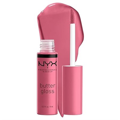 NYX PROFESSIONAL MAKEUP Butter Gloss Bling Lip Gloss, Non Sticky and Shiny Vegan Lip Makeup - She Got Money
