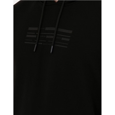 Siyah Regular Fit Sweatshirt