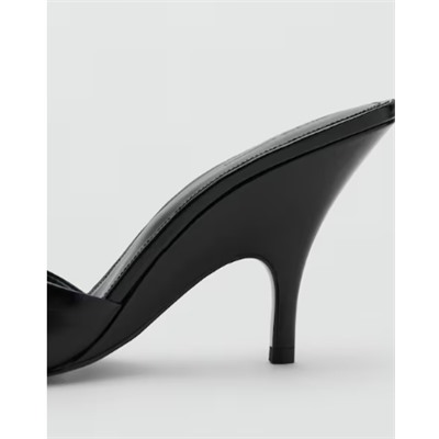 Sandalia piel tacón cuña