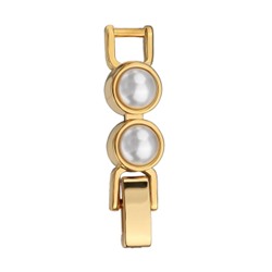 Удлинитель Теннис 2см (Майорка белая 6мм; покрытие золото)