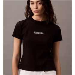 Overlap Logo Slim T-Shirt