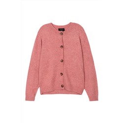 Cárdigan Rosa viejo jaspeado