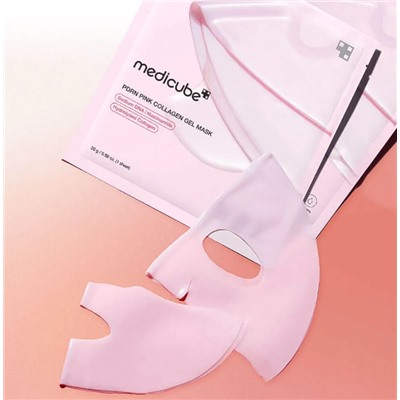 Гидрогелевые маски для лица Розовая Medicub*e с PDRN 4шт набор