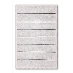 Bluenity Basic Stripe Doğal Pamuklu Banyo Kilimi 40X60 Cm - Beyaz 101.201.04.030.02.09