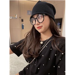 Хлопковая женская футболка со стразами