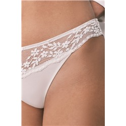 Braga clásica modal y encaje blanca