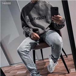 Мужской свитшот   ESSENTIA*L Fea*r Of Go*d   Так же отлично подойдет и для девушек