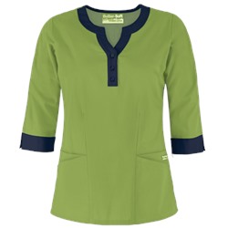 UA Butter-Soft STRETCH Scrubs Contrast 3/4 Sleeve Top