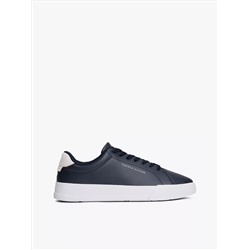 Coated Leather Court Sneaker