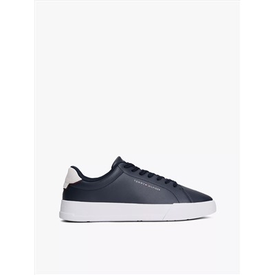 Coated Leather Court Sneaker