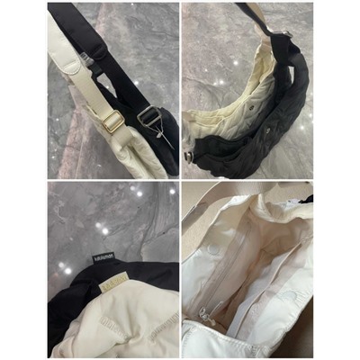 Стеганая сумка с вышивкой бренда   LULULEMO*N