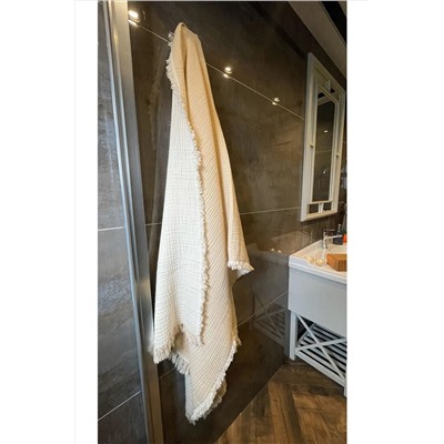 Mujo Home Collection Müslin Peştamal-banyo Havlusu-plaj Havlusu 90*200cm %100 Organik 4 Katlı Müslin