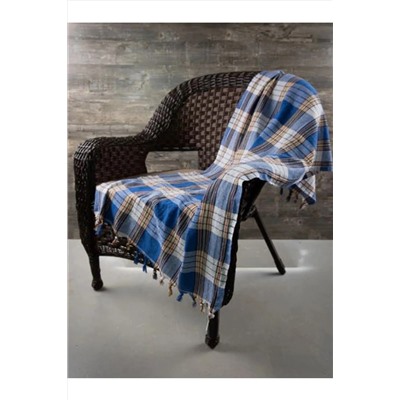 GOLDRİSE Klasik Hamam Peştemali 80x170 Cm Mavi 1adet Kese Hediye