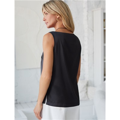 Топ из струящегося сатина