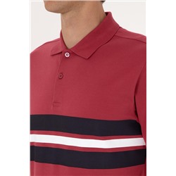 Erkek Regular Fit Vişne Polo Yaka Tişört