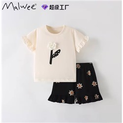 Костюм для девочек МАЛВЕ*Й. Хлопок 100%