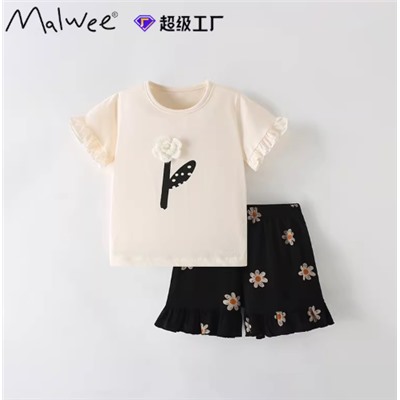 Костюм для девочек МАЛВЕ*Й. Хлопок 100%