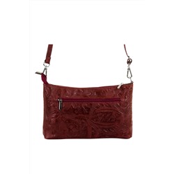 Bandolera de nobuk Rojo