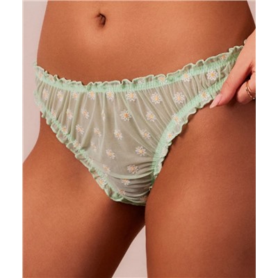 Tanga de tul con bordados