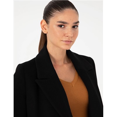 Siyah Kaşe Kaban