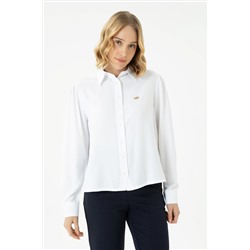 Kadın Beyaz Uzun Kollu Gömlek