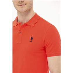 Erkek Kırmızı Basic Polo Yaka Tişört