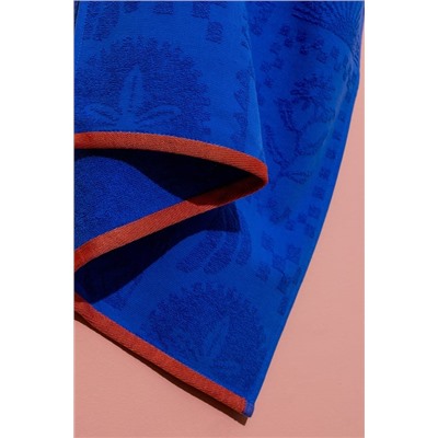 Mai %100 Pamuk Plaj Havlusu - Mavi - 70x150 cm