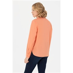 Kadın Somon Uzun Kollu Gömlek