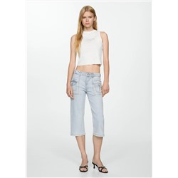 Jeans capri rectos
