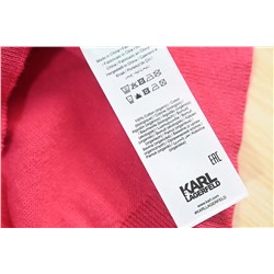 Трикотажная футболка Karl Lagerfel*d с круглым вырезом и контрастными строчками