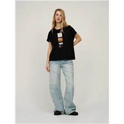 Черная Футболка «Абстракция»