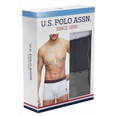 U.S. Polo Assn. Erkek Çok Renkli 3'lü Boxer 80155