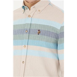 Erkek Mavi Uzun Kollu Gömlek