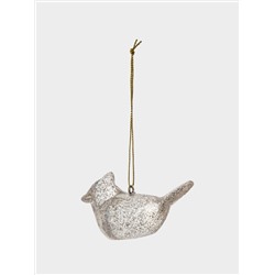 Игрушка елочная, 6 см, акрил, шампань, Птица, New year